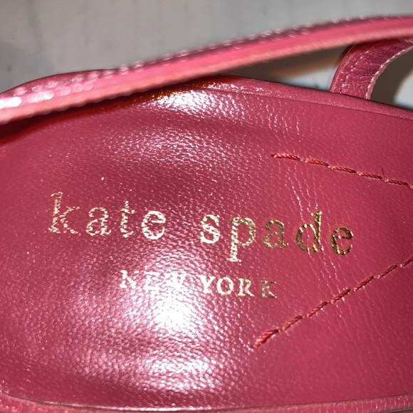 KATE SPADE Pink Tweed Kitten Slingback Size 6 1/2 - Picture 8 of 16